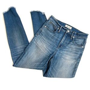 Madewell 10” High Rise Skinny Jeans • Raw Hem